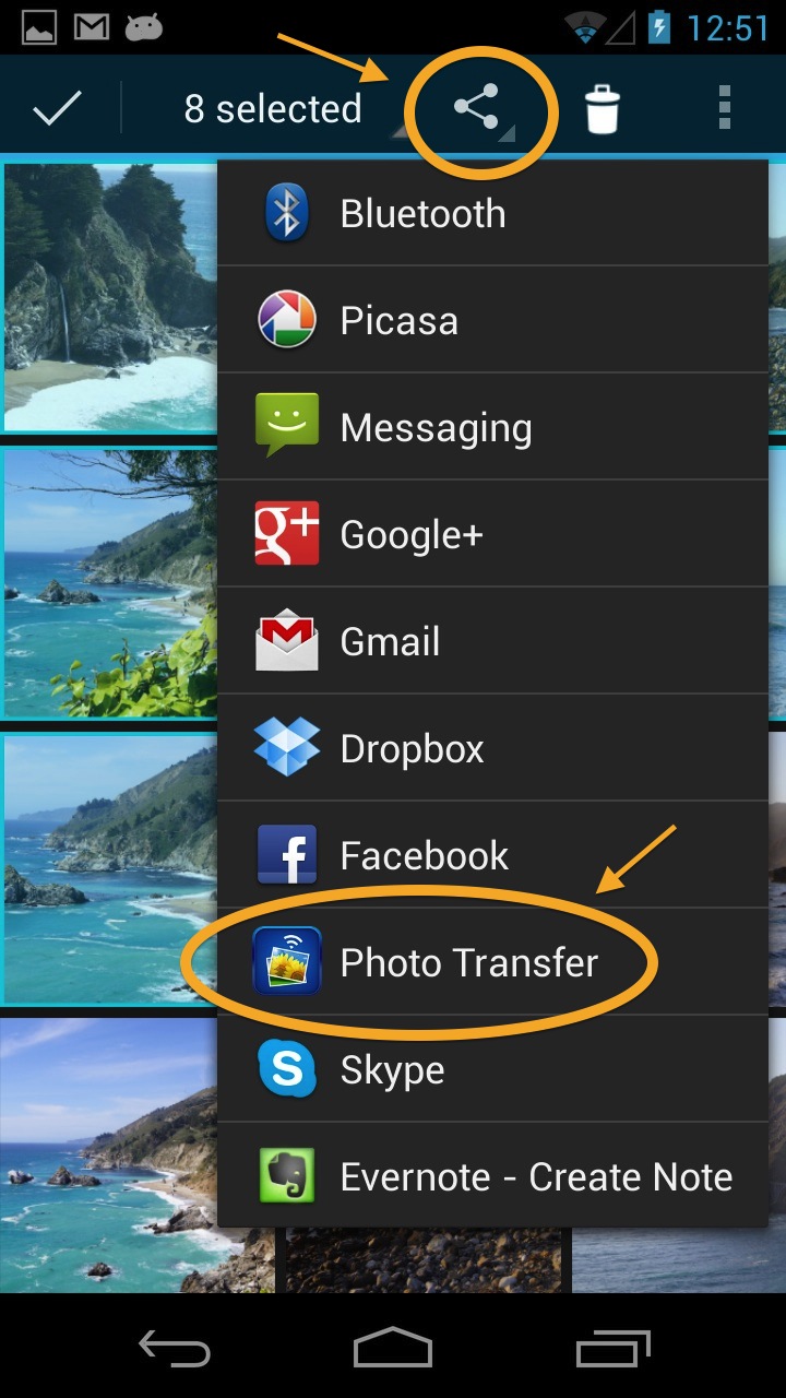 Transfer from your Windows Computer to your Android Device