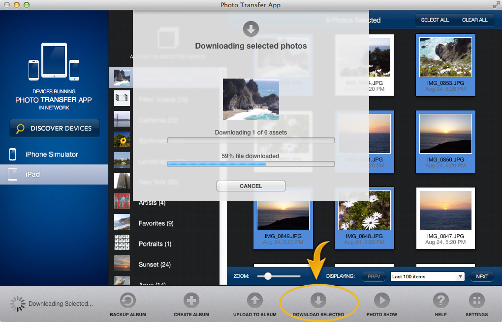 Move photos from iphone to mac