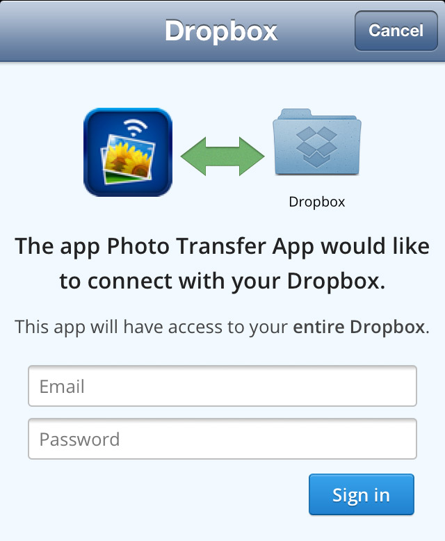 photography dropbox plugin